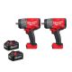 Milwaukee M18 FUEL 18V Lithium-Ion Brushless Cordless 1/2 in. Impact Wrench w/Friction Ring (2-Tool) w/(2) 6.0Ah Batteries