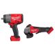 Milwaukee M18 FUEL 18V Lithium-Ion Brushless Cordless 1/2 in. Impact Wrench with Friction Ring (Tool-Only) w/Brushless Grinder