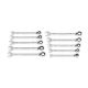 GEARWRENCH SAE 12-Point 90-Tooth Reversible Ratcheting Wrench Set with Rack (10-Piece)