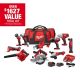 Milwaukee M18 18V Lithium-Ion Cordless Combo Kit (10-Tool) with (2) Batteries, Charger and Tool Bag