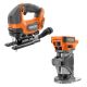 RIDGID 18V Brushless Cordless 2-Tool Combo Kit with Jig Saw and Router (Tools Only)