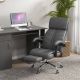 Vinsetto Gray Faux Leather Massage Chair