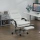 Vinsetto Cream White Microfibre Massage Chair