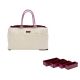 Character 14 in. 9 Pocket Red Canvas Tool Bag with 4 Red Storage Organizers
