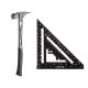 Stiletto 15 oz. TiBone Milled Face with Curved Handle with 7 in. Carpenter Square (2-Piece)