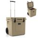 Costway 45 Qt. Cooler Towable Ice Chest Cooler with All-Terrain Wheels Leak-Proof for Camping