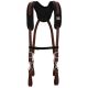 Weaver Tool Gear Comfort Plus Suspenders Leather Brown Tool Belt Suspernders