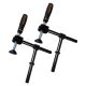 POWERTEC Fits Tables with 3/4 in. Bench Dog Holes, +/- 42¬∞, Adjustable Angle Woodworking Clamps, Universal Angle Bar (2-Pack)