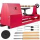 VEVOR 14 in. x 20 in. Power Bench top Wood Lathe 4-Speeds with 3-Chisels and Wrenches, Table Lathe for Wood Working120-Volt
