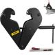 VEVOR Beam Clamp 2200 lbs. 1 ton Capacity I Beam Lifting Clamp 3 to 9 in. Opening Range Beam Hanger Clamps for Lifting Rigging