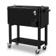 Karl home Detachable 80 qt. Food and Beverage Hard-Side Patio Cooler Black