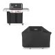 Weber Genesis E-335 3-Burner Liquid Propane Gas Grill in Black with Grill Cover