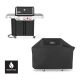 Weber Genesis E-335 3-Burner Natural Gas Grill in Black with Grill Cover