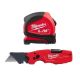 Milwaukee 8 m/26 ft. Compact Tape Measure with FASTBACK 6-in-1 Folding Utility Knives with General Purpose Blade