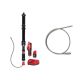 Milwaukee M12 Trap Snake 12V Lithium-Ion Cordless 4 ft. Urinal Auger Kit and 1/3 in. x 4 ft. Urinal Auger Replacement Cable