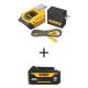 DEWALT 20-Volt MAX Lithium-Ion Charger and USBC Adaptor Kit with 20-Volt Premium 3.0Ah Battery Pack