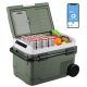 Alpicool 42 qt. Portable Refrigerator Car Fridge Dual Zone Electric Cooler with Wheels and Retractable Handle 12v Fridge Outdoor