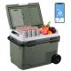 Alpicool 52 qt. Portable Refrigerator Car Fridge Dual Zone Electric Cooler with Handle and Wheels 12-Volt Fridge Outdoor