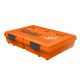 PRIVATE BRAND UNBRANDED 19 in. x 27 in. Outdoor/Indoor Bulletin Board Permit box orange color