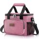 ITOPFOX 9 Qt. Medium Insulated Lunch Box Soft Cooler Tote Bag for 12 Can in Pink