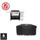 Weber Slate Griddle 3-Burner Natural Gas 30 in. Flat Top Grill in Black with Extendable Side Table and Grill Cover