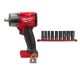 Milwaukee M18 FUEL Gen-2 18V Lithium-Ion Brushless Cordless Mid Torque 1/2 in. Impact Wrench (Tool-Only) w/9-piece Socket Set