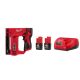 Milwaukee M12 12-Volt Lithium-Ion Cordless 3/8 in. Crown Stapler with M12 Compact 2.0 Ah Battery (2-Pack) Starter Kit and Charger