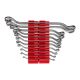 TEKTON 6-32 mm 45-Degree Offset Box End Wrench Set with Modular Slotted Organizer (11-Piece)