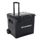Unbranded 45 qt. Food & Beverage Chest Cooler, Insulated Ice Box With Wheels, Extendable Trolley and Bottle Opener, Black