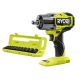 RYOBI ONE+ HP 18V Brushless Cordless 4-Mode 1/2 in. Impact Wrench (Tool Only) w/ 1/2 in. Metric Deep Impact Socket Set (11-PC)