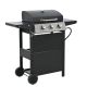 Runesay 3-Burner Portable Stainless Steel Propane Gas Grill in Black