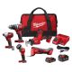 Milwaukee M18 18V Lithium-Ion Cordless Combo Kit (5-Tool) with (2) Batteries, Charger and Tool Bag