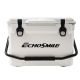 Tunearary 25 qt. Outdoor White Insulated Box Cooler with Stretch Lock, Non-Slip Rubber Mat and 1 Handle
