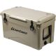 Tunearary 40 qt. Outdoor Khaki Insulated Box Cooler with Stretch Lock, Non-Slip Rubber Mat and 4 Handles