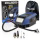 Bell + Howell BULLSEYE 150 PSI Handheld Tire Inflator with Digital Pressure Gauge, Sound and Light Alert in Blue