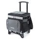 Angel Sar 30 qt. Leakproof Insulated Soft-Side Cooler Bag with Wheels and All-Terrain Cart for Camping, Black and Gray
