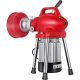 SKYSHALO Drain Cleaner Machine 250-Watt 2 Cable Electric Drain Auger for 3/4 in. to 4 in. Pipes Power Spin with Autofeed Function