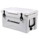 ITOPFOX 30 qt. Outdoor White Insulated Box Cooler with Stretch Lock, Non-Slip Rubber Mat and 4-Handles
