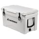 ITOPFOX 40 qt. Outdoor White Insulated Box Cooler with Stretch Lock, Non-Slip Rubber Mat and 4-Handles