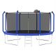 TANKY TRADING INC 14 ft. Outdoor Trampoline With Basketball Hoop And Fence For Backyard Garden