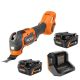 RIDGID 18V MAX Output Starter Kit with (2) 4.0 Ah MAX Output Batteries and Charger with 18V Brushless Multi-Tool