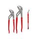 Milwaukee 10 in. and 12 in. Smooth Jaw Pliers Set with Reaming Pen (3-Piece)