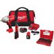 Milwaukee M12/M18 12/18V Lithium-Ion Cordless 3/8 in. Ratchet & 1/2 in. Impact Wrench Combo Kit w/Socket Set (19-Piece)