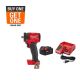 Milwaukee M18 FUEL GEN-3 18V Lithium-Ion Brushless Cordless 3/8 in. Compact Impact Wrench with One 5.0Ah Battery and Charger