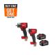 Milwaukee M18 FUEL 18V Lith-Ion Brushless Cordless 1/2 in. Impact Wrench w/3/8 in. Impact Wrench & (2) High Output 6.0Ah Battery