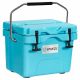 ITOPFOX 16 Qt 24-Can Capacity Portable Insulated Ice Cooler with 2 Cup Holders in Blue