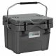 ITOPFOX 16 Qt 24-Can Capacity Portable Insulated Ice Cooler with 2 Cup Holders in Gray