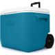 ITOPFOX 60 qt. Portable Cooler Insulated with Retention Ice Retention - Wheels and Handle for Outdoor Picnic in Blue