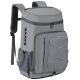 Angel Sar 32 L. Leakproof Soft Backpack Cooler Bag for Camping Hiking, Gray