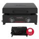 Nexgrill Daytona 2-Burner Flat Top Griddle Portable Propane Gas Grill in Black with PVC Cover